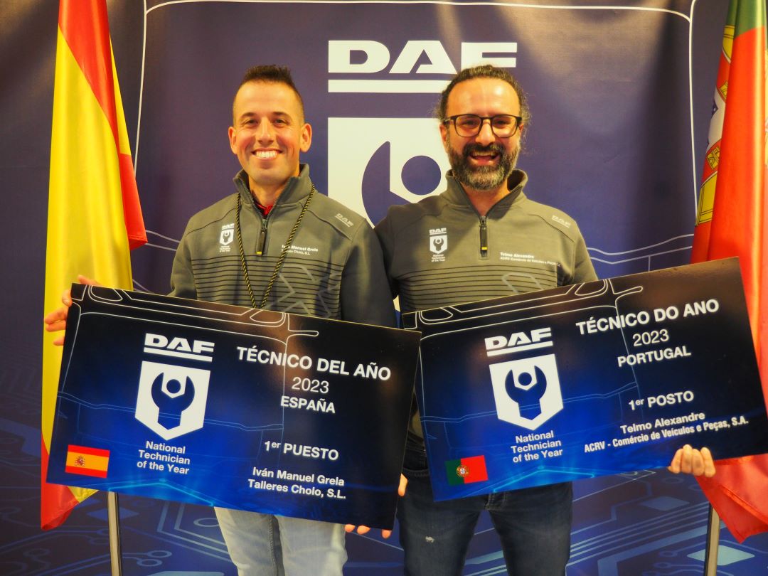 Mejores Técnicos DAF del 2023 en España y Portugal