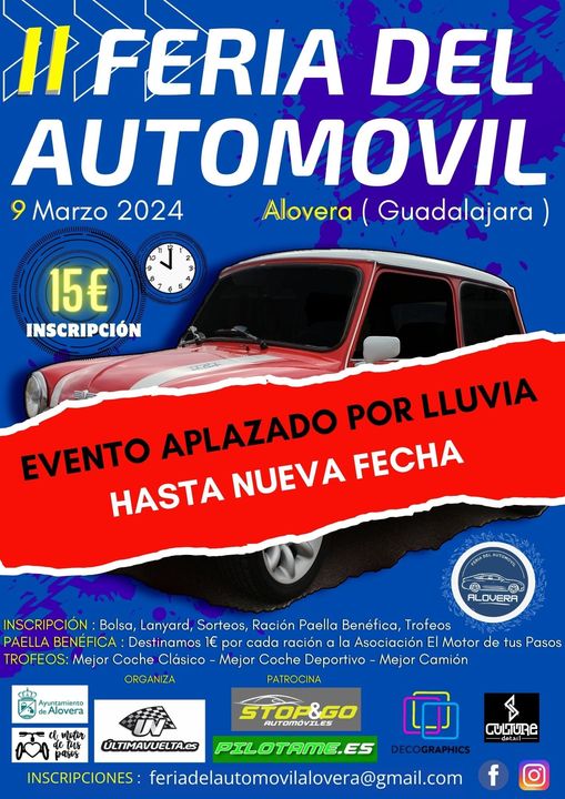 II Feria Motor ALOVERA APLAZADA