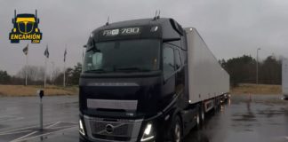 Ya están aquí las 44 toneladas Volvo FH16 780 Aero Cab XXL el camión europeo más potente, con la mayor cabina y arrastrando la mayor combinación autorizada en países de la UE. 12 ejes, 76 T y 34,5 m de longitud.