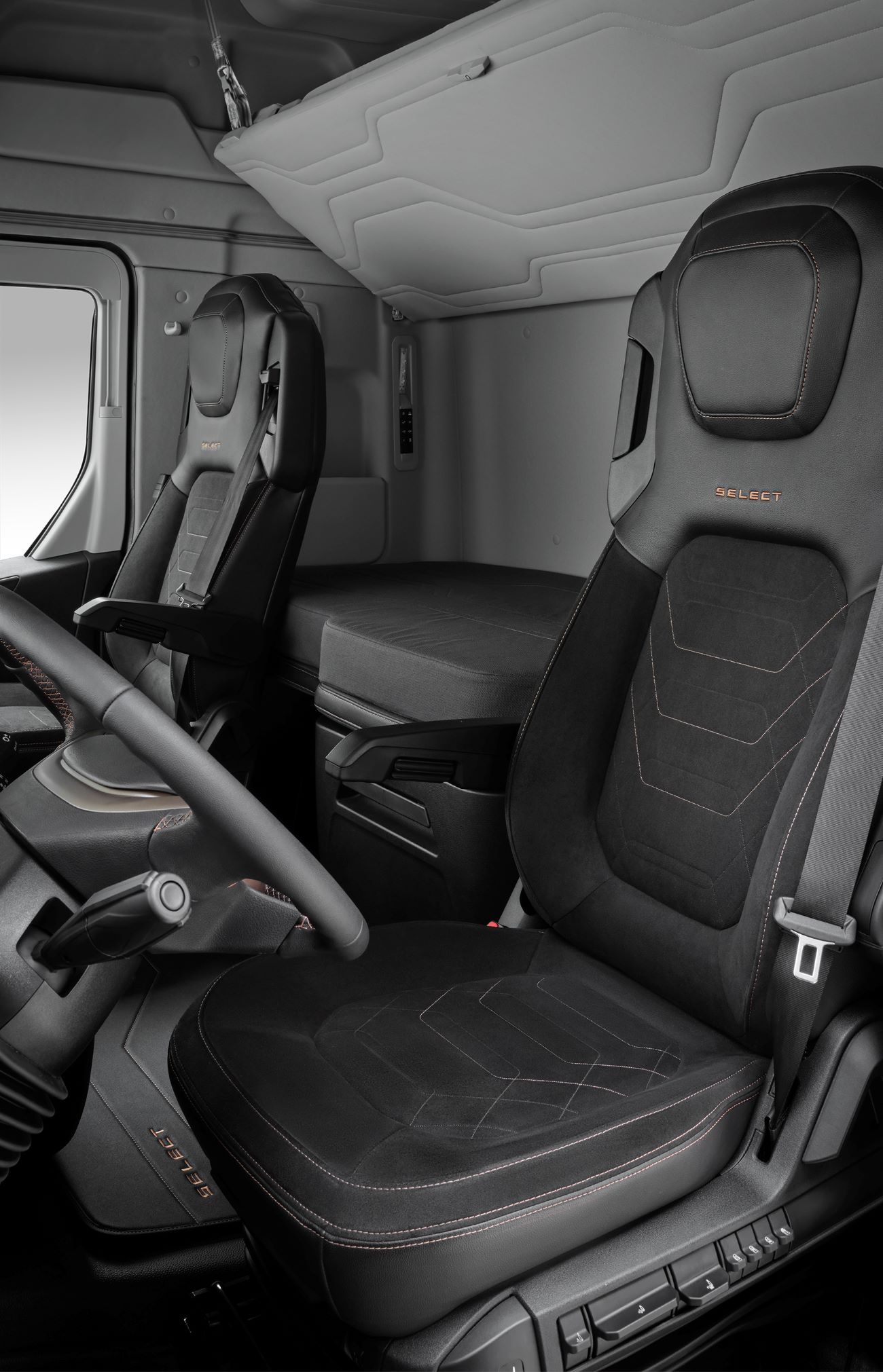 Asientos e interior cabina Ford F-MAX Select Edición Limitada.
