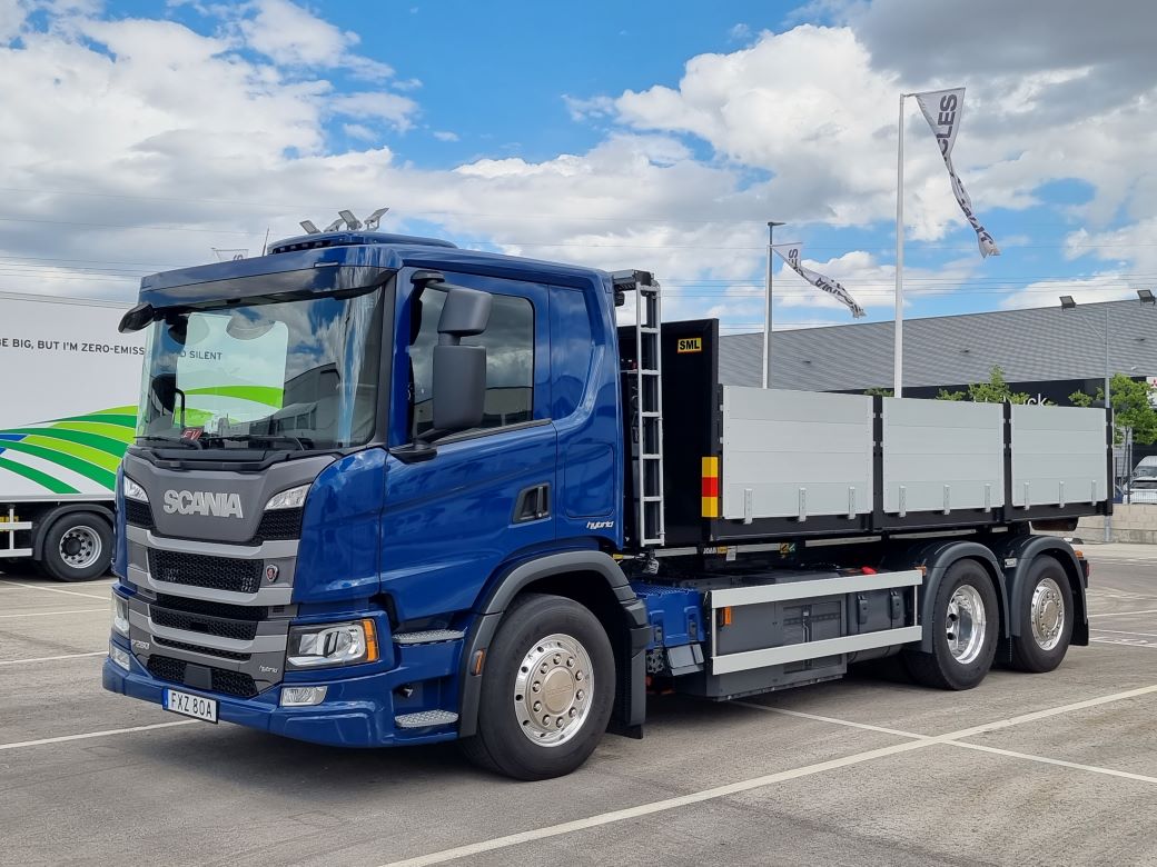 Scania es el único fabricante de pesados que ofrece camiones con mecánica híbrida diésel-eléctrica.