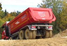 CHASIS y CONFIGURACIONES de un CAMIÓN: 4X2, 6X2, 8X4, 10X6… ¿CONOCES SU SIGNIFICADO? Camión dúmper 4 ejes chasis rígido en configuración todoterreno 8X4.