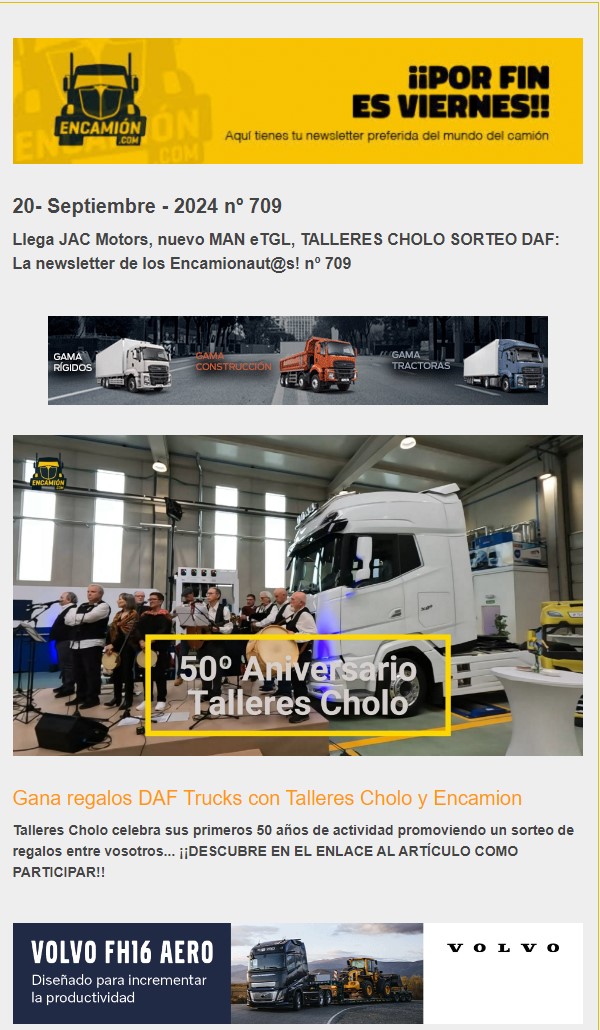 La newsletter de los encamionaut@s num 709