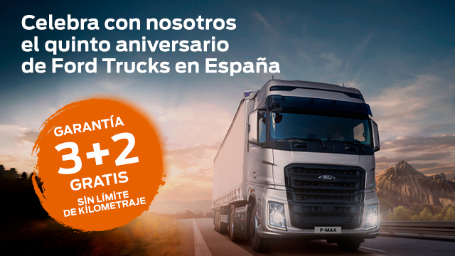 Ahora el F-MAX de Ford Trucks disponible en unidades limitadas con garantía de 3+2 años sin límite de kilómetros. 