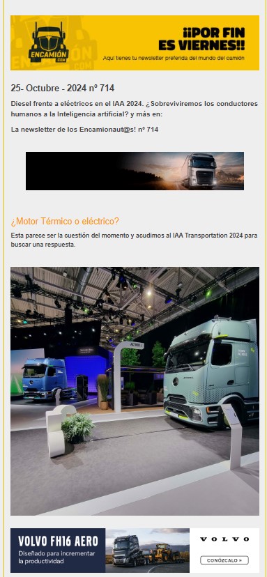 La newsletter de los encamionaut@s nº 714.