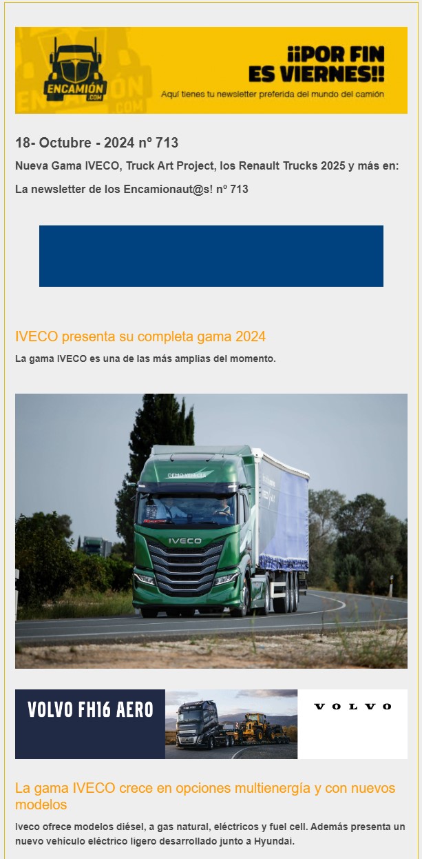 La newsletter nº 713 de los encamionaut@s!!