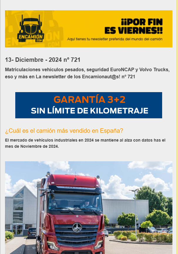 La newsletter de los encamionaut@s Nº 721.