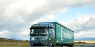 Transportes Echemar prueba el primer eActros 600 de España