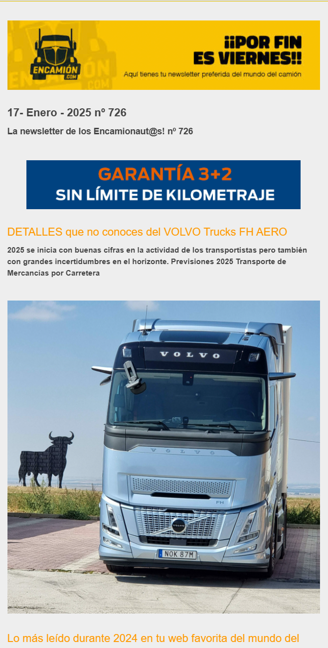 La newsletter de encamion.com nº 726