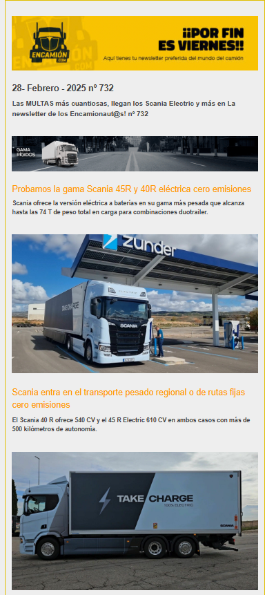 La newsletter de Encamion.com nº 732