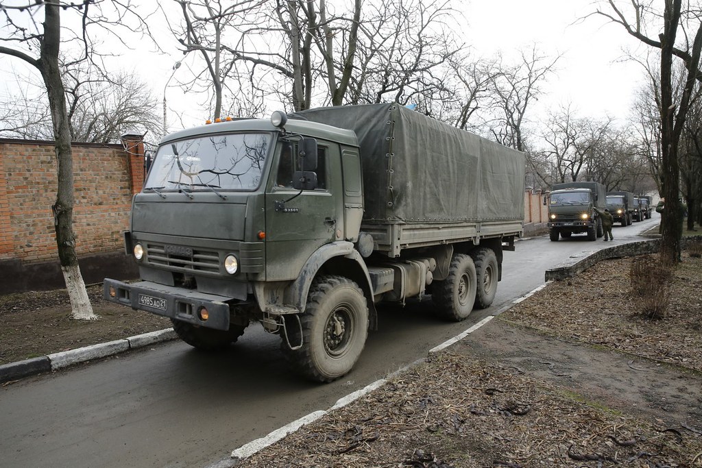 Kamaz 6X6 militar ruso que ha protagonizado curiosa anécdota en Crimea.