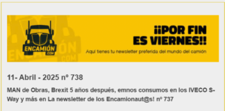 ¡La newsletter de los Encamionaut@s! nº 738 La newsletter de encamion.com nº 738.