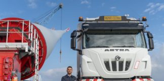 Transportes especiales de palas eólicas de 81 metros