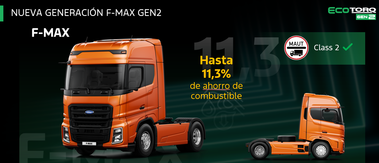 Ford Trucks actualiza su F-MAX EcoTorq GEN2 con 510CV y 2.600 Nm.