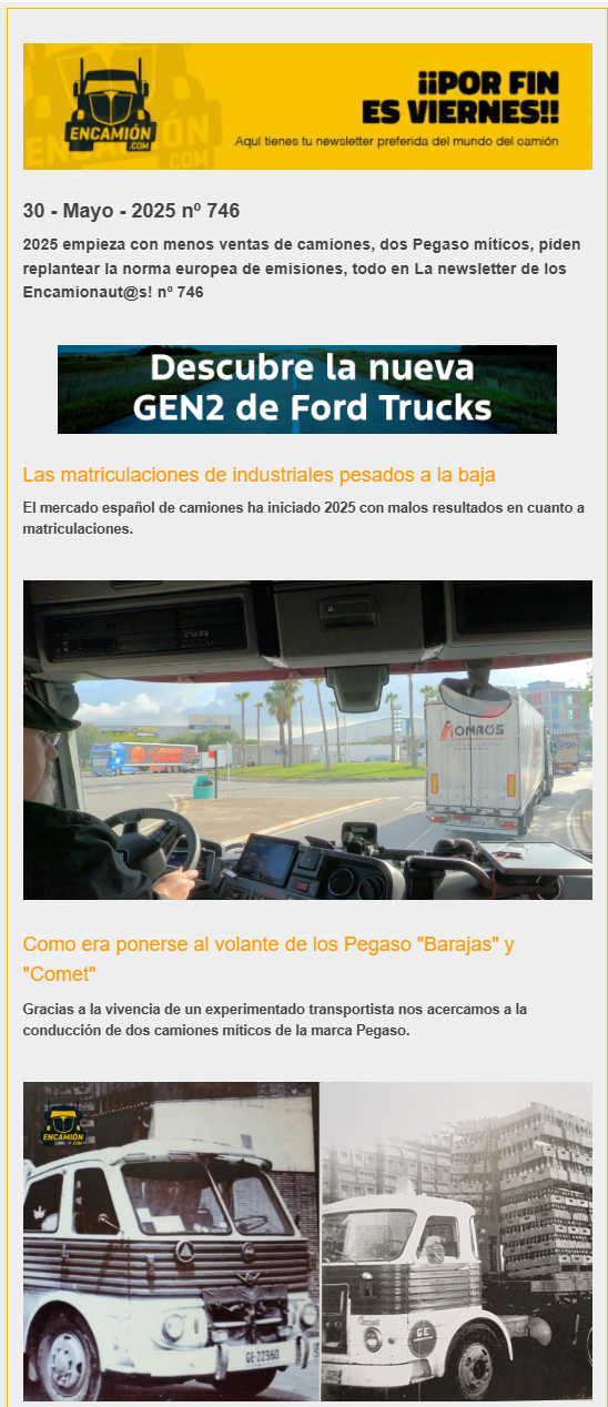 La newsletter de encamion.com nº 746 La newsletter de encamion.com nº 746