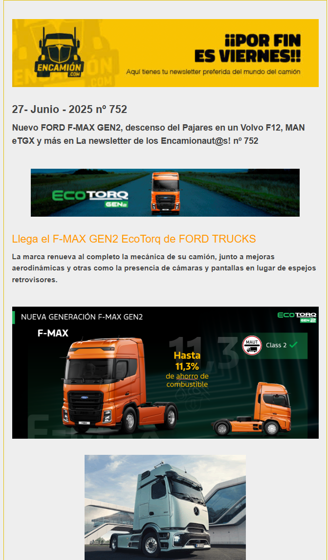La newsletter de los encamionaut@s nº 752 La newsletter de los encamionaut@s nº 752