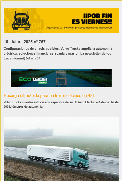 La actualidad de los encamionaut@s en la Newsletter de encamion nº 757