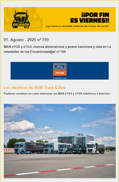 La actualidad de los encamionaut@s en la Newsletter de encamion nº 759