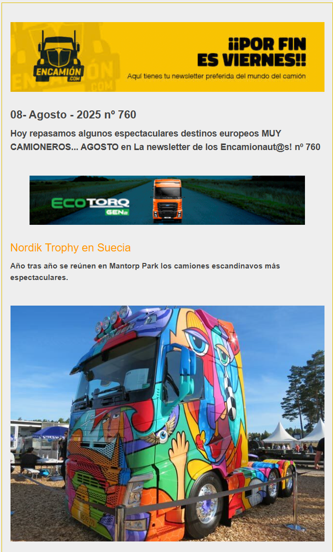 La newsletter de encamion.com nº 760