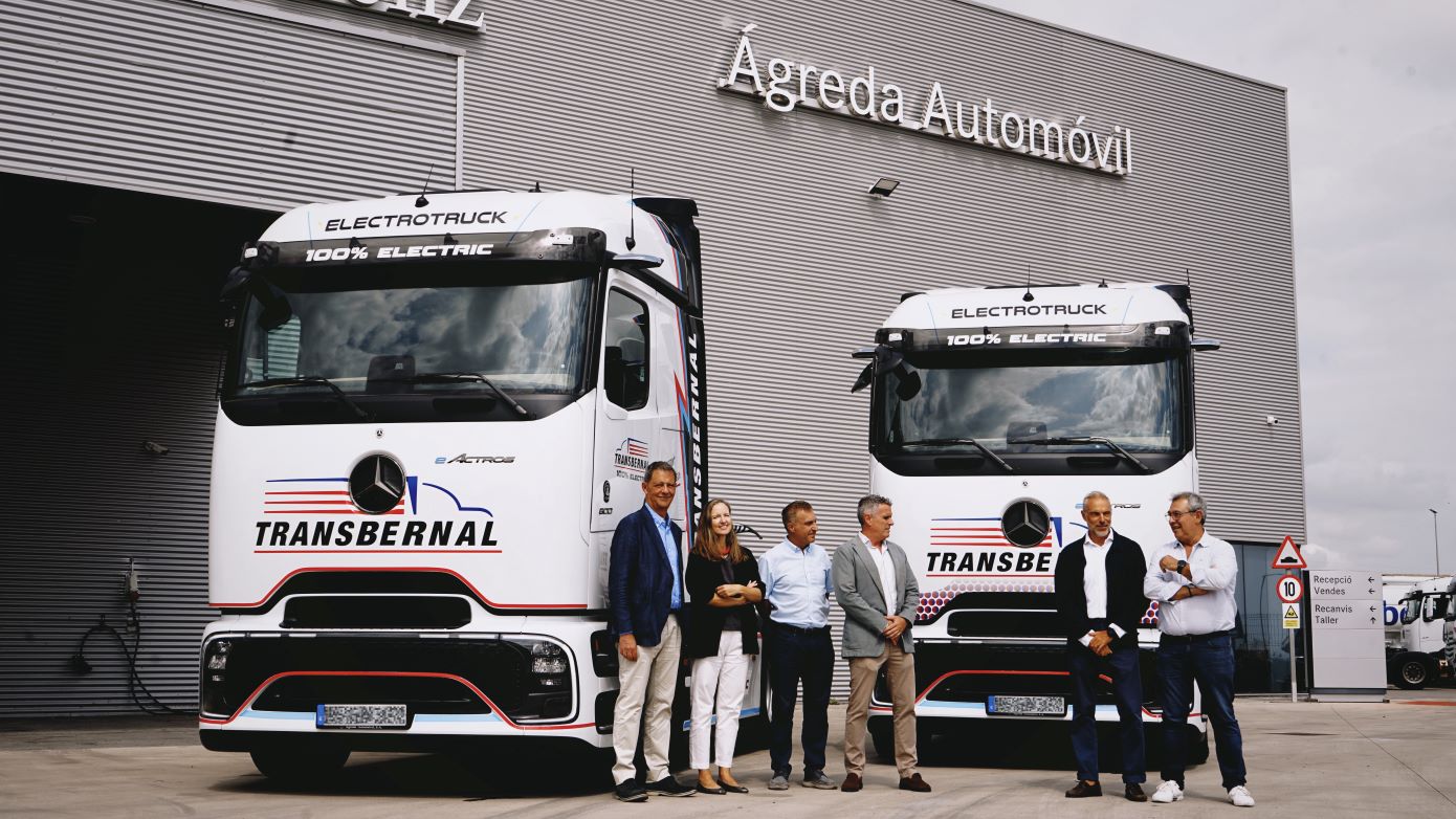 Dos tractoras Mercedes-Benz eActros 600 LS para TransBernal