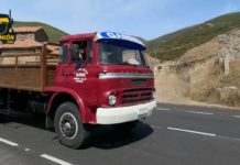 CAMIONES CLÁSICOS en la RAMPA DE SASO DESAFIAR EL 17 por ciento de PAJARES Camiones Clásicos como este Barreriros Super Azor desafiaron el Puerto de Pajares en el homenaje a Saso.