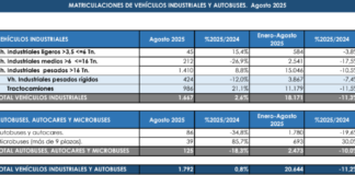 Las matriculaciones del año siguen cayendo