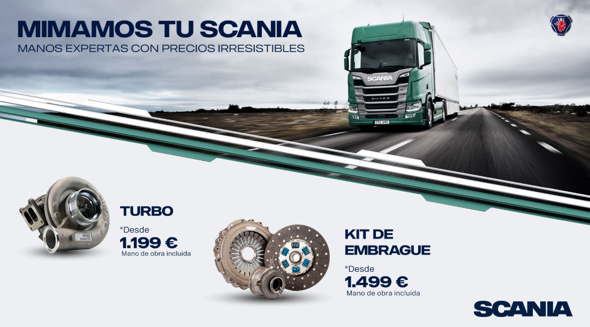 Campaña Mimamos tu Scania para mantenimiento de turbo y embrague Campaña Mimamos tu Scania para mantenimiento de turbo y embrague