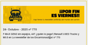 ¡La newsletter de los Encamionaut@s! nº 770