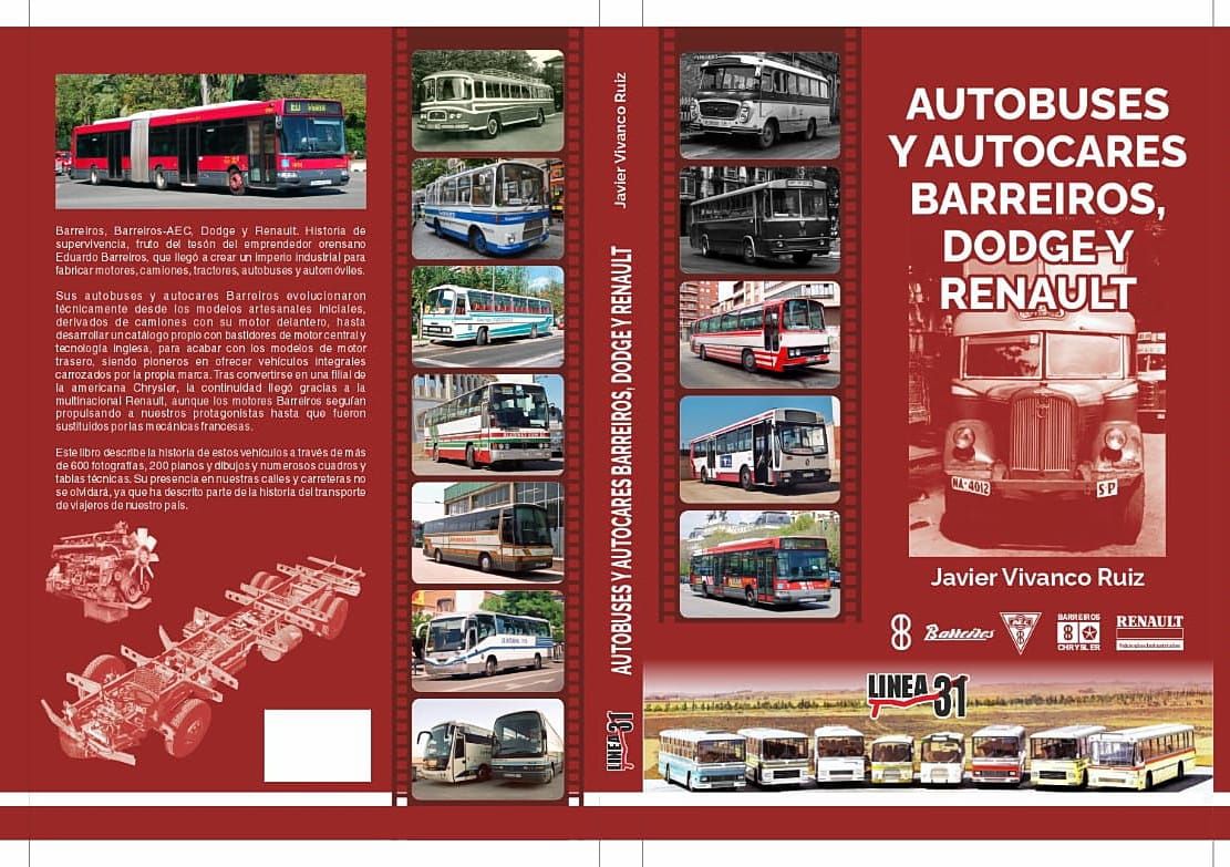 Portada libro buses Barreiros de Javier Vivanco de inminente aparición. Portada libro buses Barreiros de Javier Vivanco de inminente aparición.