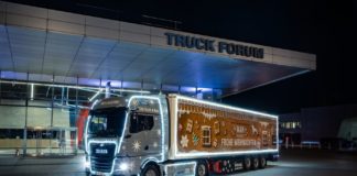 MAN lanza su primer Camión Navideño Eléctrico