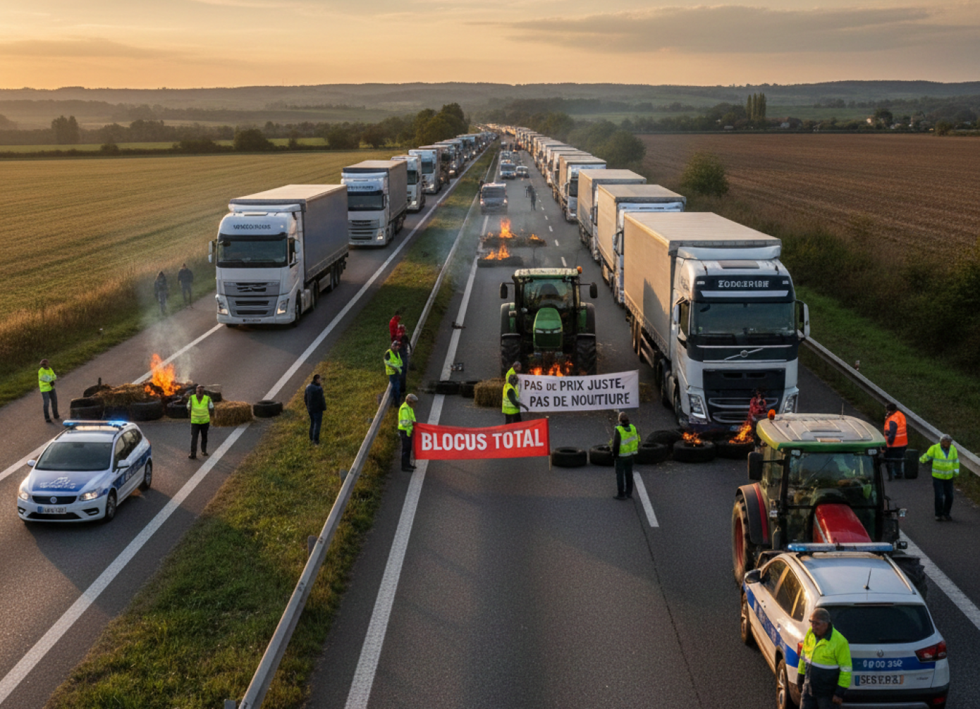 Alerta de Tráfico: Manifestaciones Agrícolas en Francia Alerta de Tráfico: Manifestaciones Agrícolas en Francia