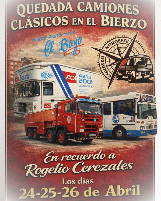 Quedada camiones clásicos en memoria de Rogelio Cerezales