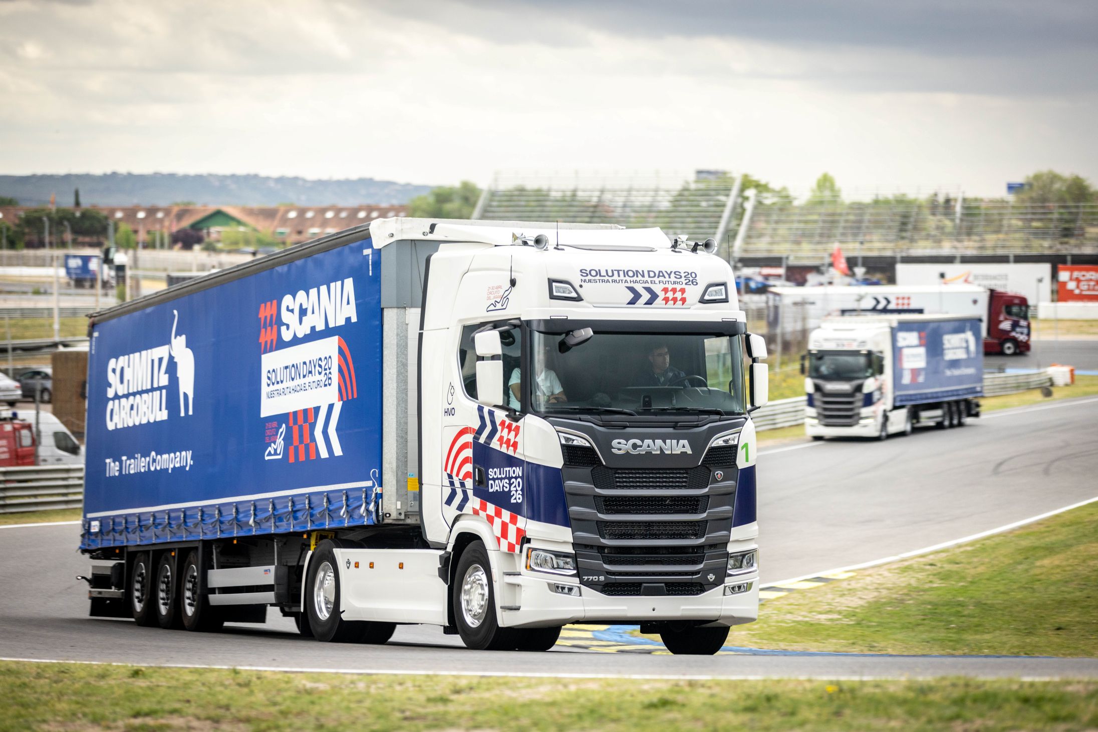 Scania mostró en los Solution Days su completa oferta para el transporte con camiones eléctricos, a gas y Diésel-HVO desde los 210 CV hasta los 770 CV de potencia máxima.