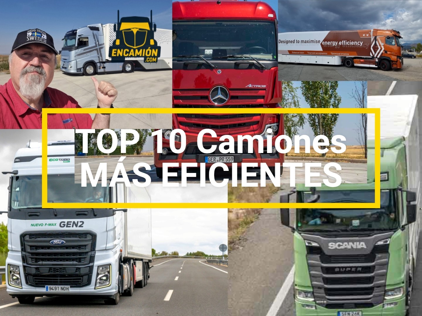TOP 10 Camiones más EFICIENTES 2026: Lo mejor y lo peor de cada Euro 6. ¿CUÁL SERÁ EL CAMIÓN MÁS EFICIENTE?