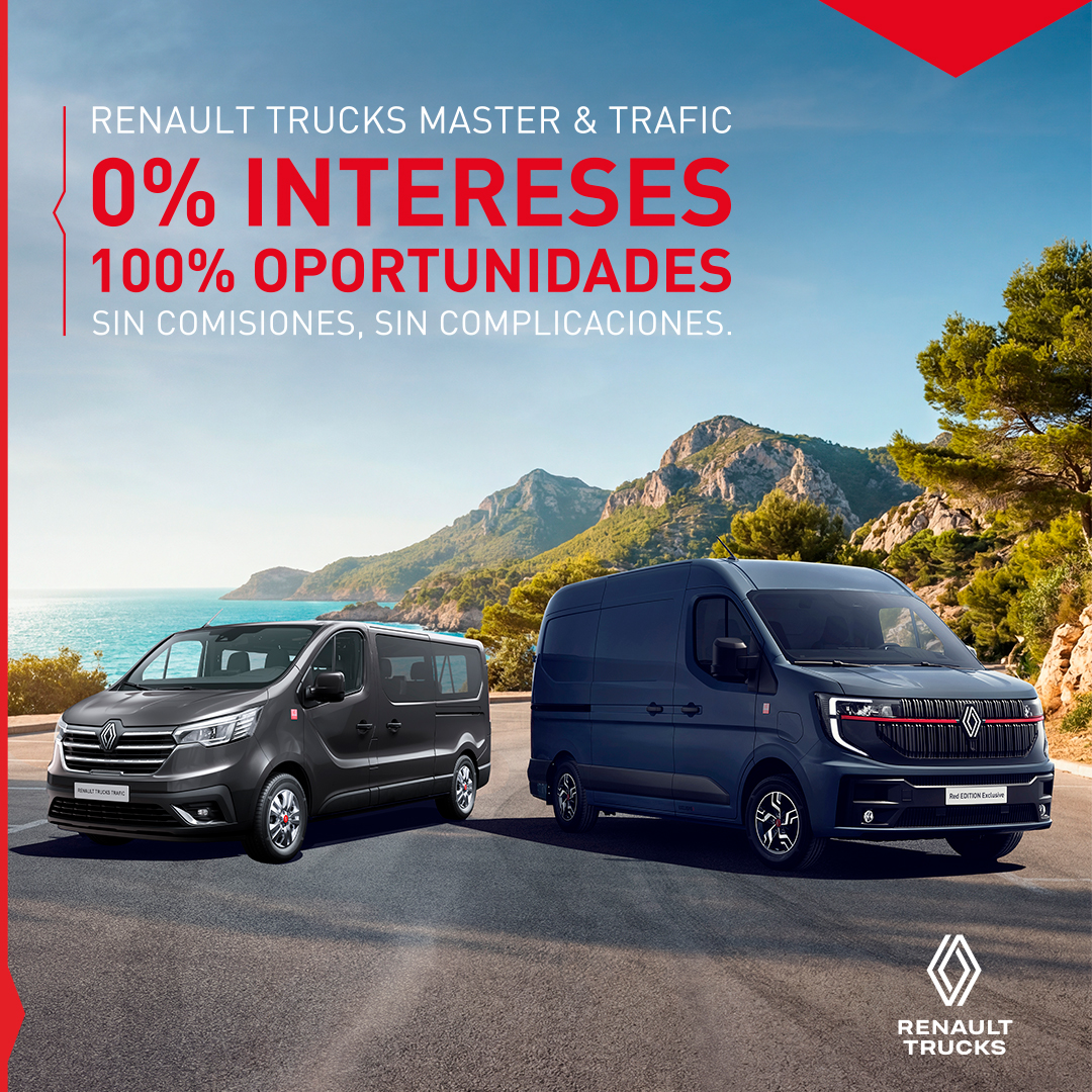 Renault Trucks lanza financiación al 0% para Trafic y Master