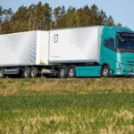 VOLVO TRUCKS gama de camiones pesados Electric y Diésel 2027 ASÍ SERÁ Volvo FH Aero Electric en configuración remolcador para 65 T de peso total.