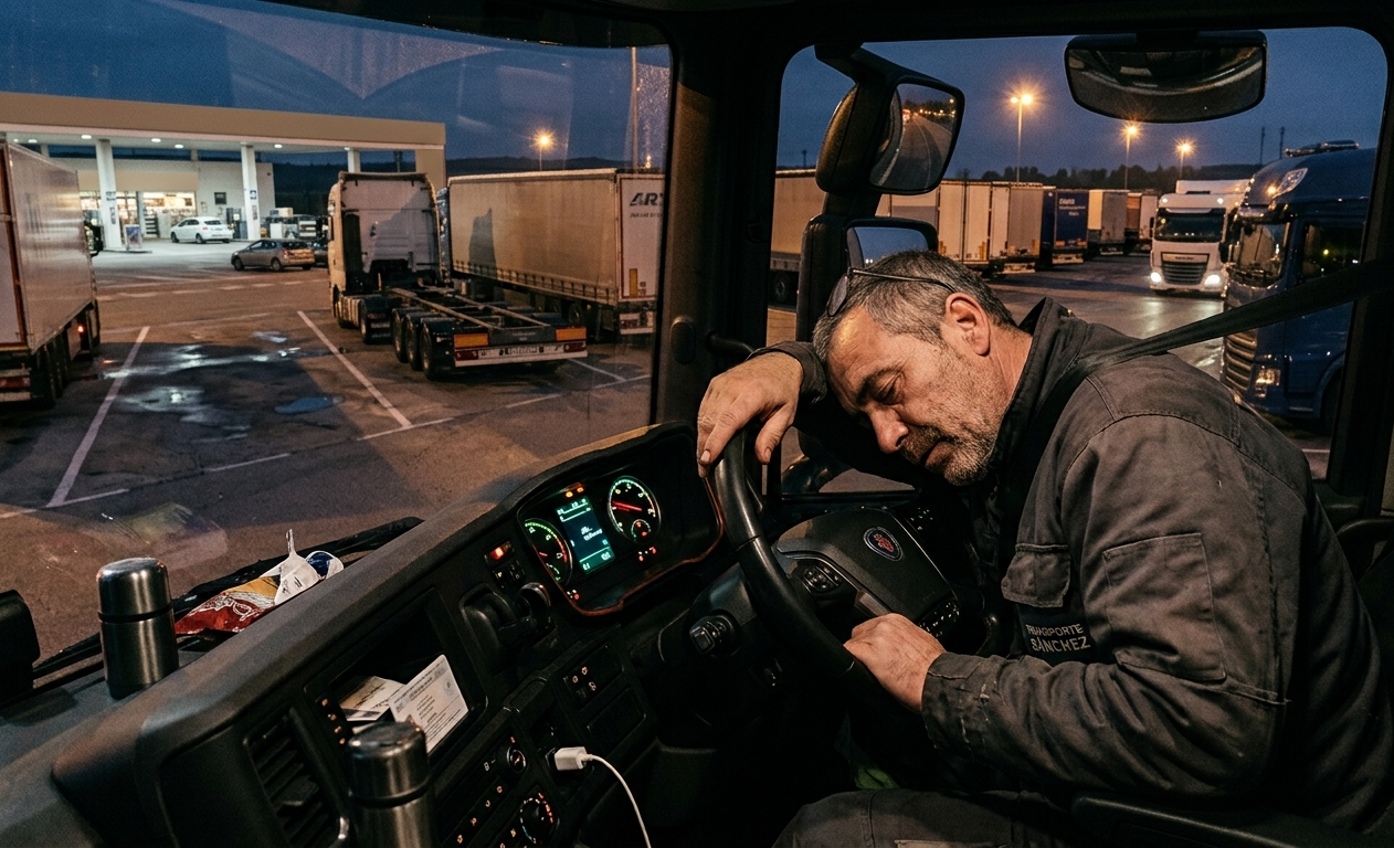 6 de cada 10 camioneros europeos conducen fatigados