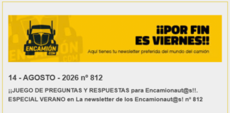 La newsletter de los Encamionautas nº 812