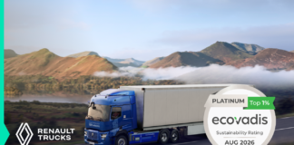 Renault Trucks logra la medalla de platino de Ecovadis en 2026