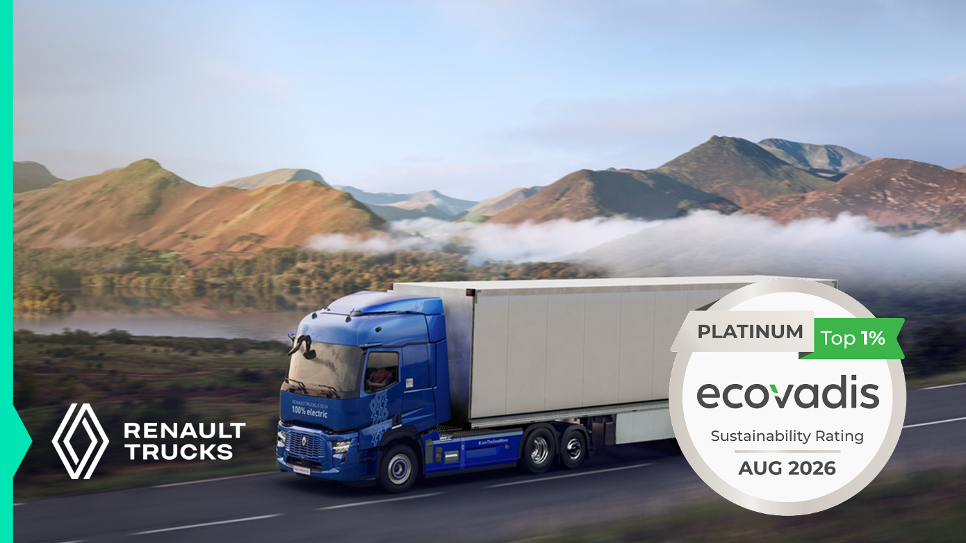Renault Trucks logra la medalla de platino de Ecovadis en 2026