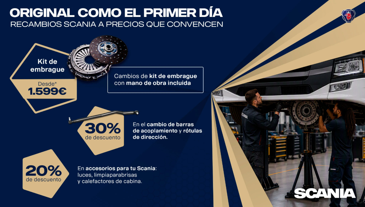 Scania lanza una campaña de mantenimiento para embrague Scania lanza una campaña de mantenimiento para embrague