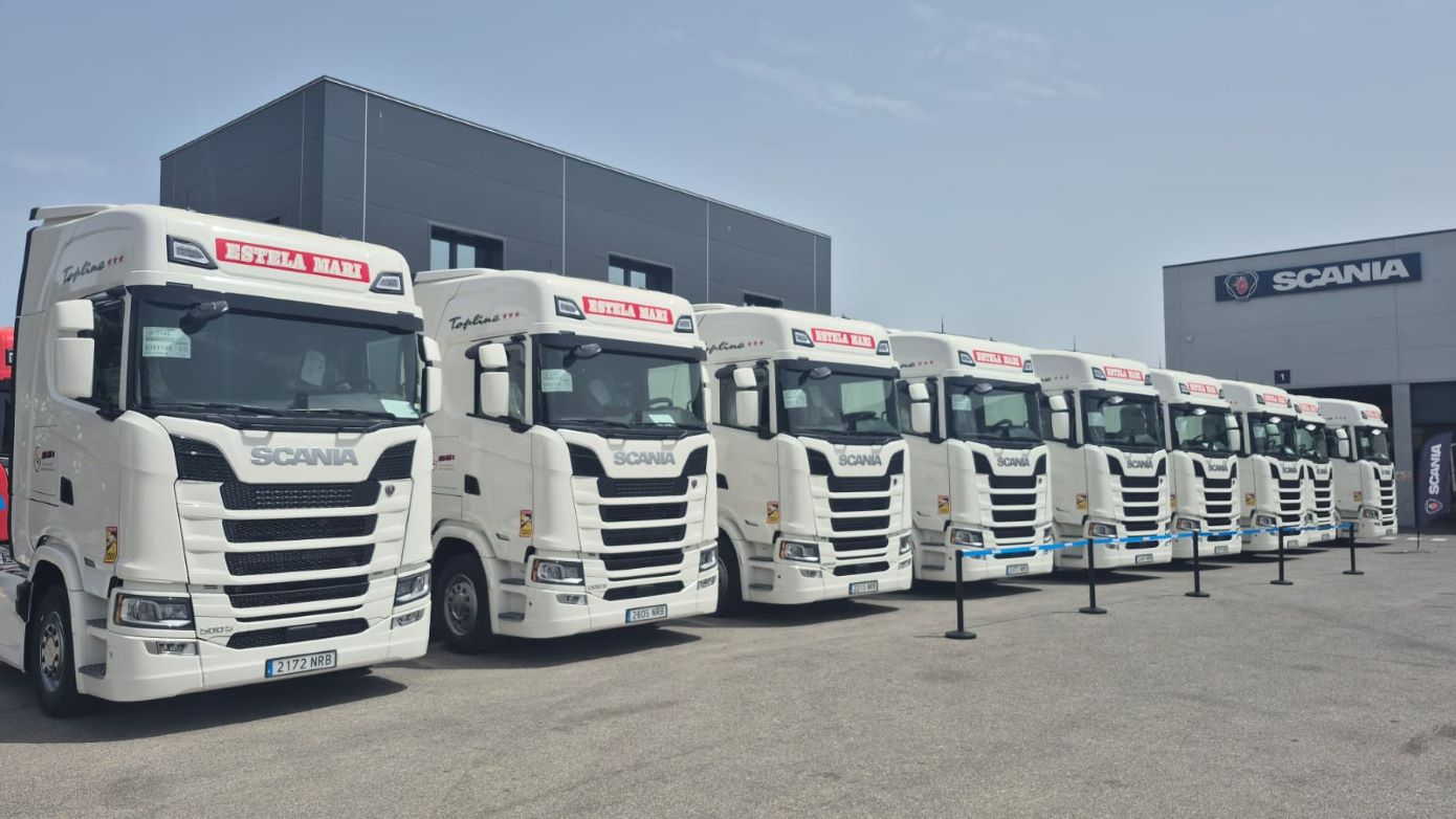 Estela Trans incorpora 17 nuevas tractoras Scania Super de 500 CV